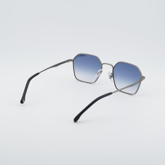 CARRERA 334/S 0R81 08 Sunglasses Ruthenium Geometric Frame, Blue Lenses - Picture 5 of 12